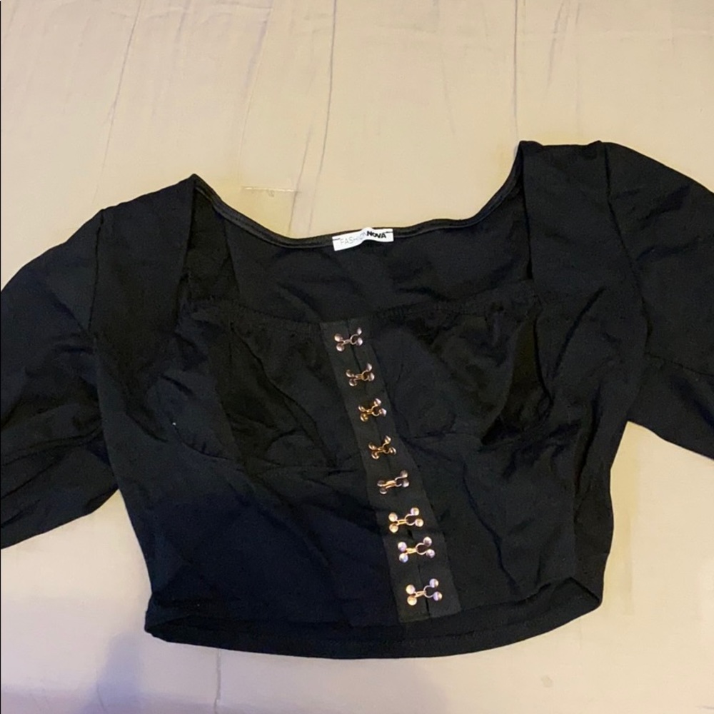 Black corset top